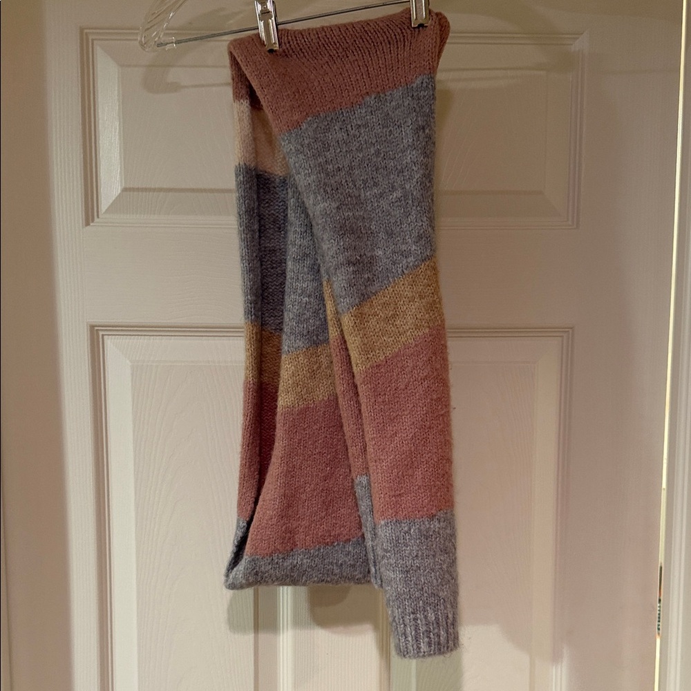 Free People Carina Swirl Scarf, acrylic polyester, nylon wool & spandex 10’x6”